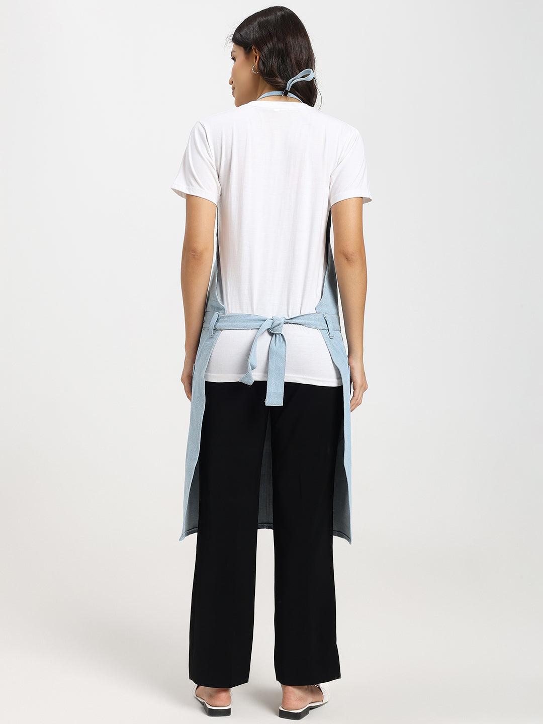 Premium Light Blue Multi-Purpose Denim Apron Unisex Adjustable Utility Apron with Tool loops