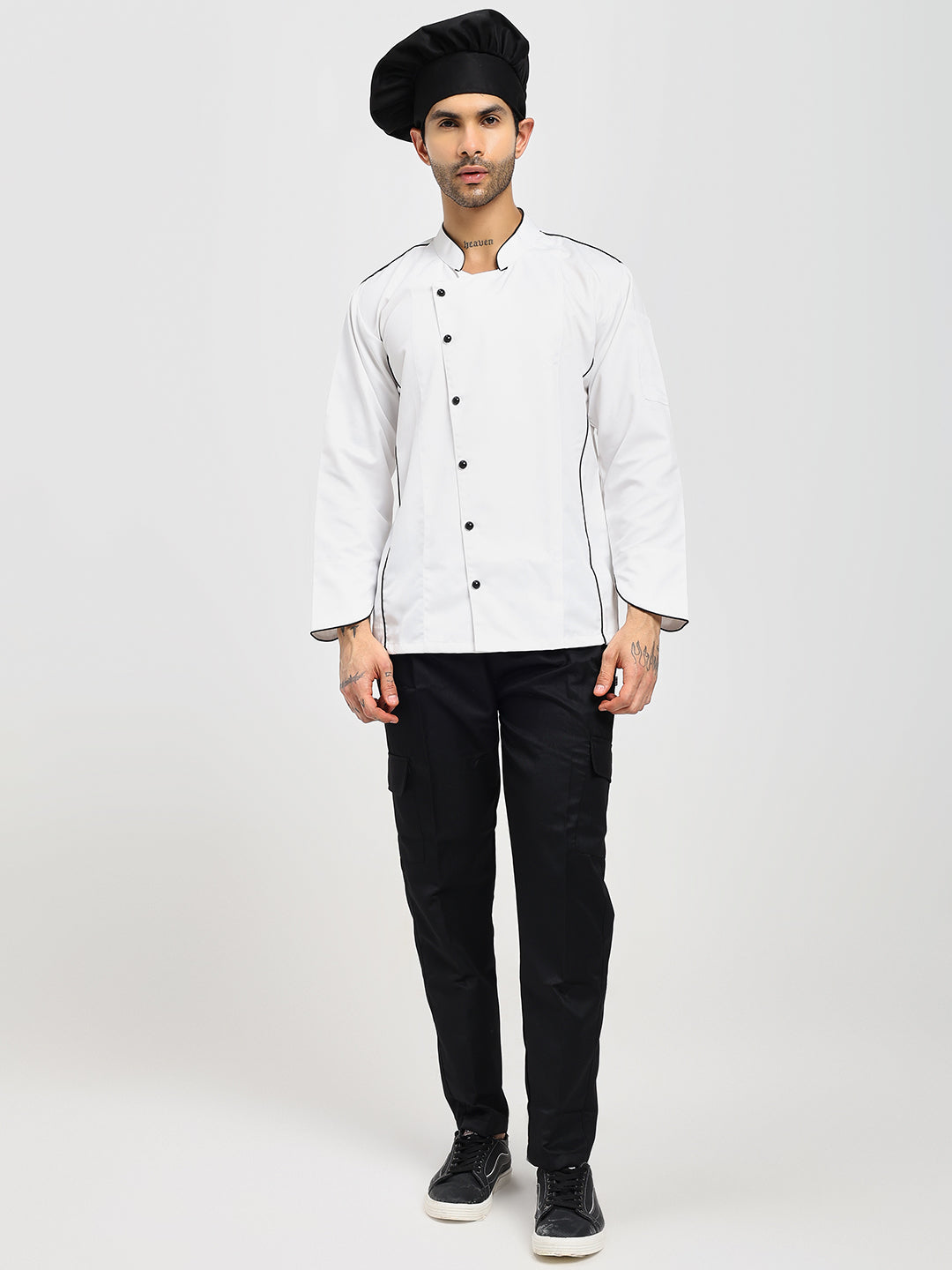 Premium Chef Coat with Black detailing