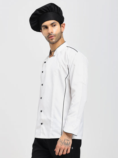 Premium Chef Coat with Black detailing