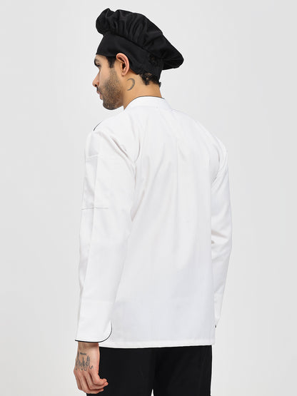 Premium Chef Coat with Black detailing