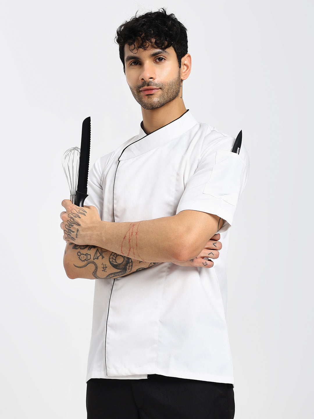 Executive Chef Coat with Black Lining