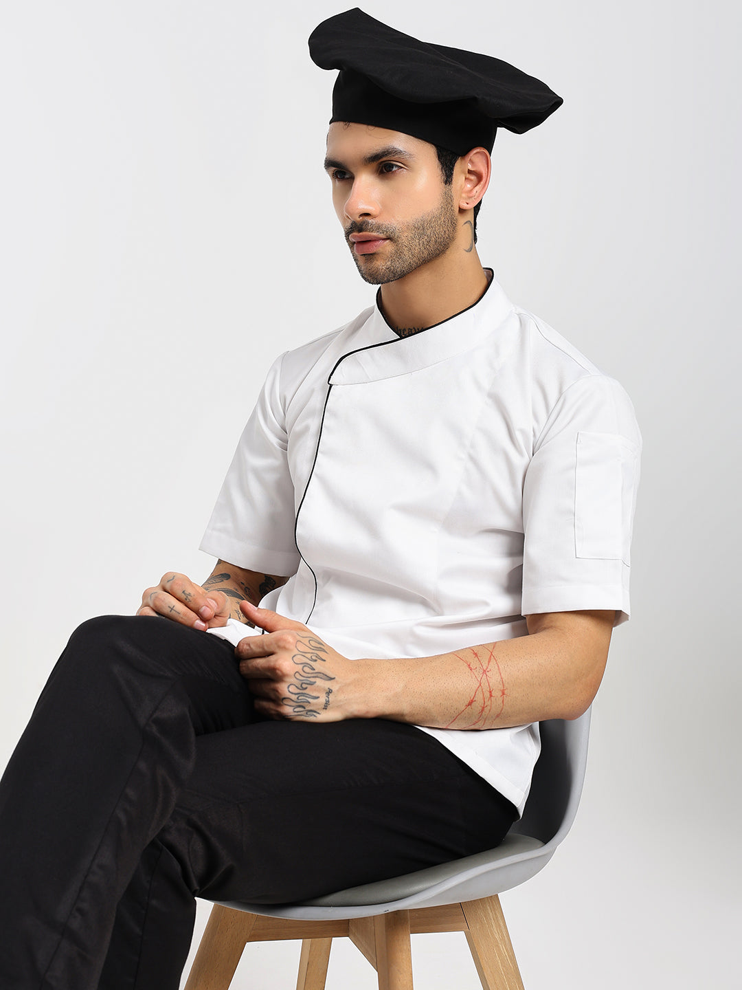 Executive Chef Coat with Black Lining