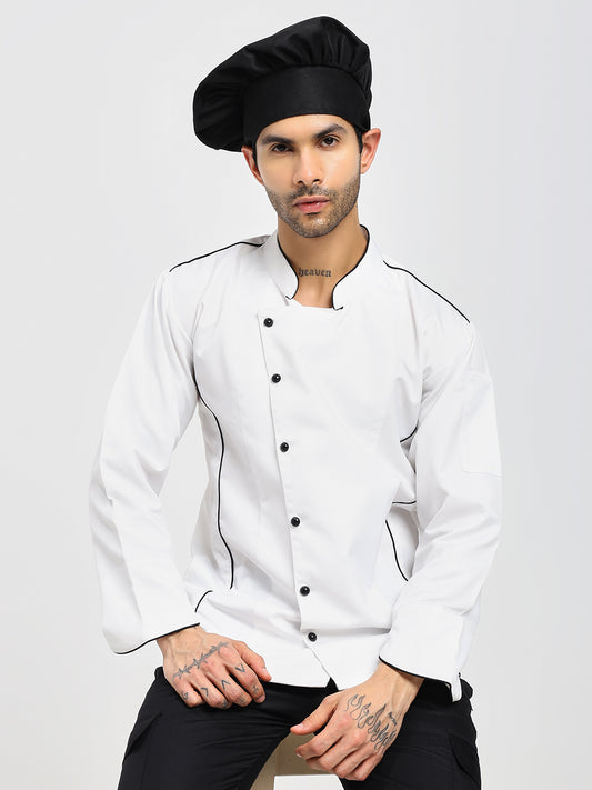 Premium Chef Coat with Black detailing